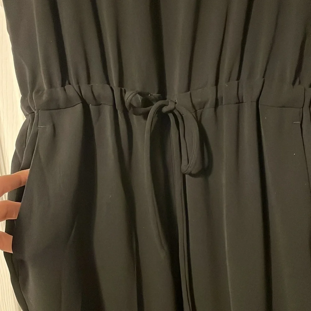 EUC Max Mara ‘S Max Mara black elastic drawstring waist jumpsuit - Picture 3 of 9